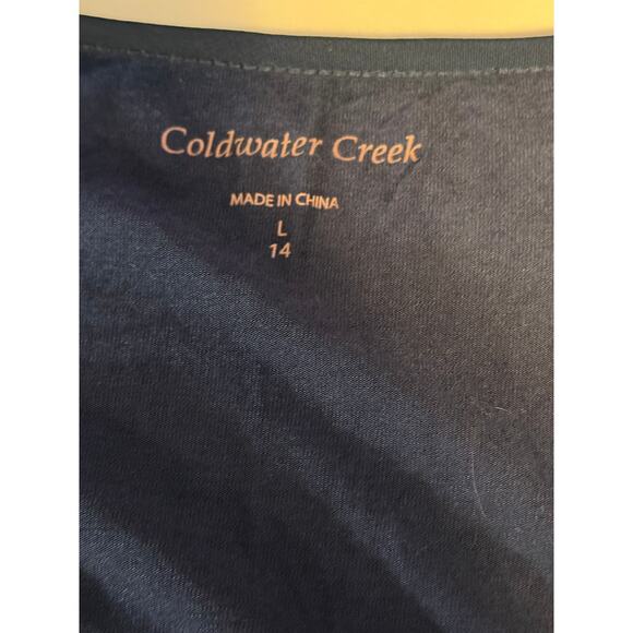 Coldwater Creek Tank Top 14 Sequin Black Silver Glam Party Holiday Sleeveless - Picture 3 of 8